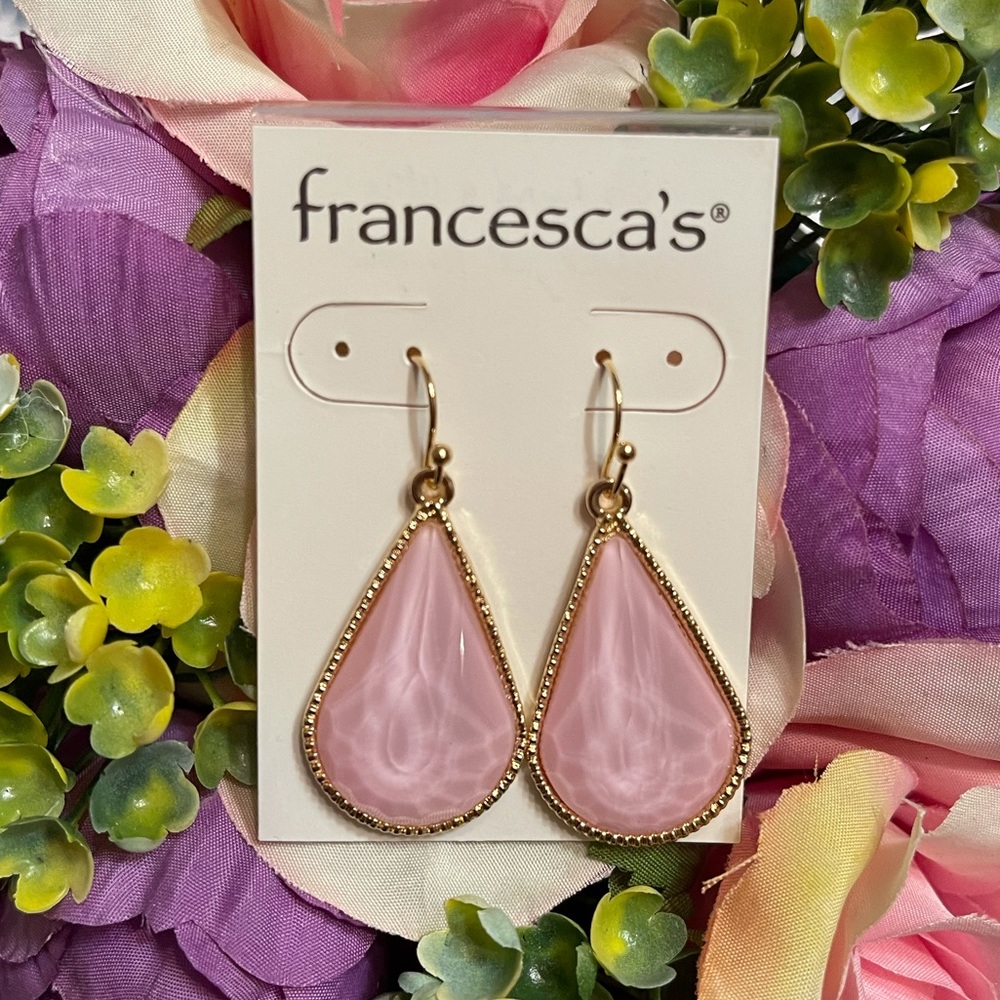 Francesca’s Lavender Teardrop Earrings